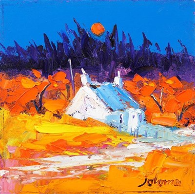 Lot 1114 - John Lowrie Morrison 'Jolomo' (b.1948)  'Autumn at Dervaig Mull' Signed Jolomo, inscribed verso...