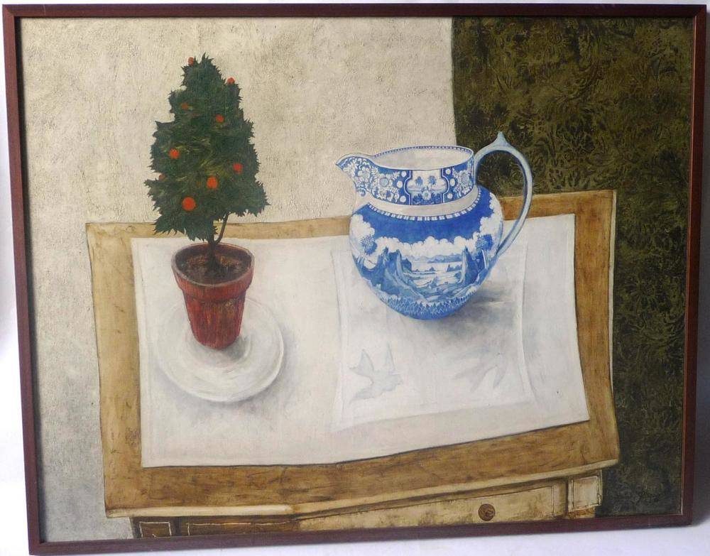 Lot 1154 - John Ridgewell (b.1937) Still Life with a