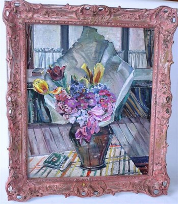 Lot 1156 - Doris Taylor (1890-1979)  Still Life of Flowers in a Vase Signed, oil on canvas, 59cm by 49cm...