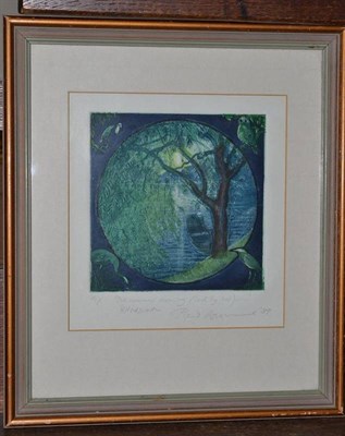 Lot 1006 - Piers Browne (b.1949) 'One summer evening (led by her...) W. Wordsworth' Signed, dated (19)89...