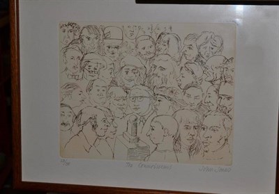 Lot 1011 - John Jones (1926-2010) NDD, ATD, DFA Lon, RWA 'The Connoisseurs' Signed and numbered 23/36,...