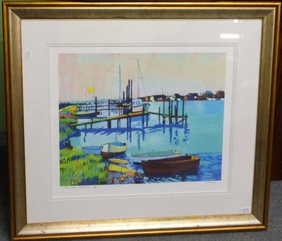 Lot 1013 - After Godfrey Tonks (b.1948) 'The Harbour, Southwold' Signed and titled in pencil, numbered...