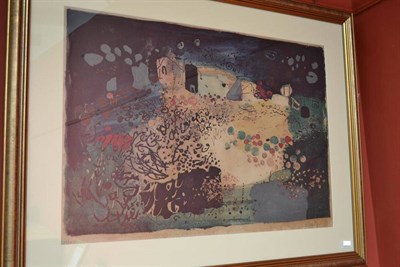 Lot 1019 - John Piper LG (1903-1992) 'Welsh landscape, Tretio' Signed artist's proof, dated (19)69,...