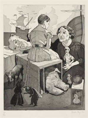 Lot 1023 - Dame Paula Rego DBE (b.1935)  'Embarkation', 1992  Signed and numbered 50/50, etching with...