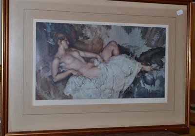 Lot 1035 - After Sir William Russell Flint RA, PRWS, RSW, ROI, RE, NS (1880-1969) 'Reclining Nude I' Signed in