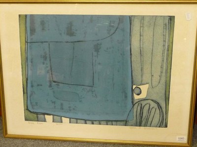 Lot 1040 - John Brunsdon ARCA (b.1933) 'Blue Room' Signed, inscribed with title and numbered 38/50,...