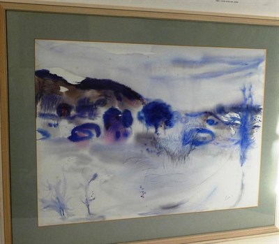 Lot 1050 - Archie Sutter Watt RSW (1915-2005) Winter landscape Signed and dated (19)74, watercolour,...