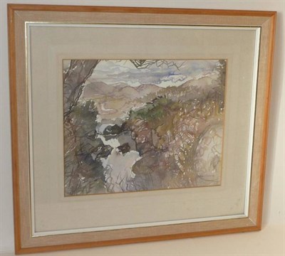 Lot 1055 - John Scorror O'Connor RWS (1913-2004)  Woodland landscape Signed, watercolour, together with a...