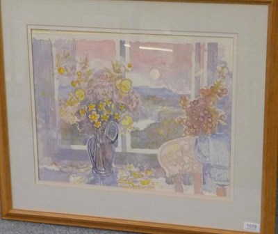 Lot 1078 - John Scorror O'Connor RWS (1913-2004)  Still life of a vase of flowers Signed, watercolour,...