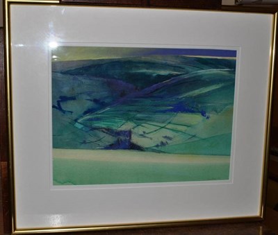 Lot 1085 - Janet Kerr RWS (Contemporary) Behind Hebden Bridge Signed, and dated 1995, watercolour, 31.7cm...