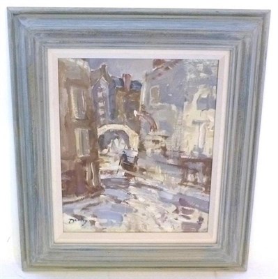 Lot 1095 - William Dealtry (1915-2008) Venetian canal scene Signed, oil on board, 34cm by 28.5cm   Provenance