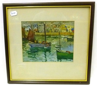 Lot 1099 - George Turland Goosey (1877-1947) American A pair of harbour scenes Each signed, oil on paper, 19cm