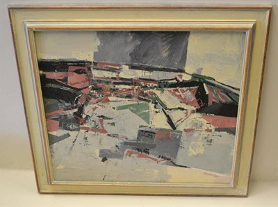 Lot 1119 - Stewart Lees (1926-2008)  Scottish Landscape Signed, acrylic on canvas, 51cm by 56cm