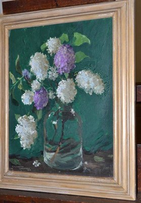 Lot 1186 - Lady Elizabeth Chalmers (1894-1939) Still Life of Lilacs Signed and dated 1938, oil on canvas, 45cm