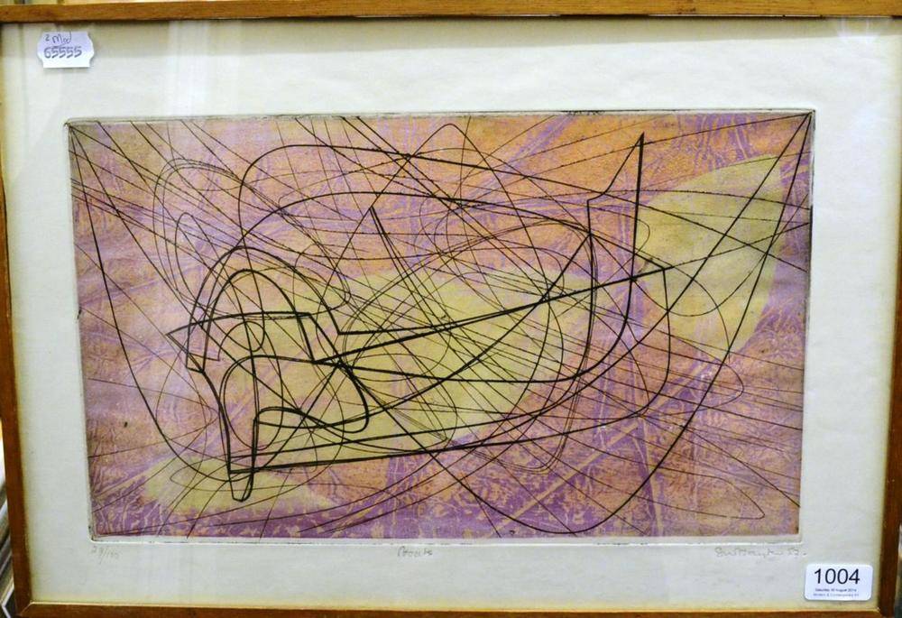 Lot 1004 - Stanley William Hayter (1901-1988) 'Boats' Signed and dated (19)57, inscribed with title and...