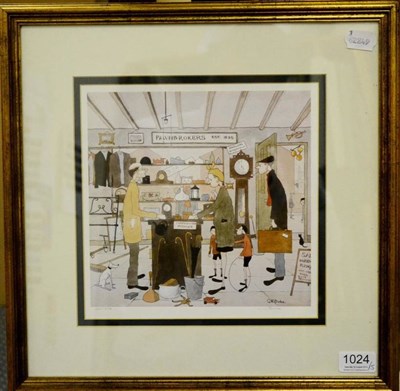 Lot 1024 - After Geoffrey W. Birks YWS (1929-1993)  'The Pawnbroker' Signed and numbered 224/375, a colour...