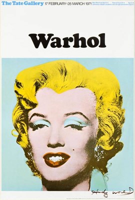 Lot 1050 - After Andy Warhol (1928-1987) Exhibition poster for 'Warhol: Tate Gallery, 17 February - 28...