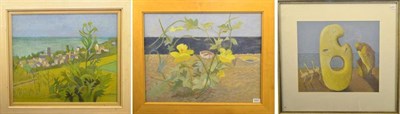 Lot 1057 - Joan Townshend (1920-2000) 'Charmouth, Dorset' Signed, pastel, together with two further pastels by