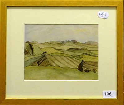 Lot 1061 - Henry (Harry) Epworth Allen RBA, PS (1894-1958)  Landscape Signed, watercolour, 16cm by 21cm