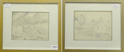 Lot 1062 - Henry (Harry) Epworth Allen RBA, PS (1894-1958)  Study of houses Signed, pencil, together with...