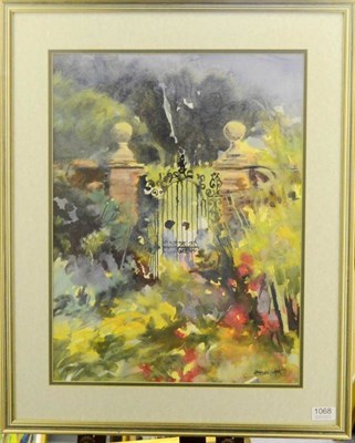 Lot 1068 - Tony Brummell Smith (b.1949)  'Ornamental Gate, Norton Conyers' Signed, inscribed verso,...