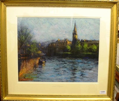 Lot 1086 - John Mackie (b.1955) 'Bath'  Signed and dated (19)98, pastel, 38cm by 48cm