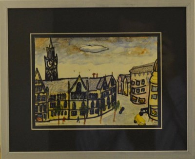 Lot 1112 - Lois Bygrave (1915-1996) The Beatles Shop, Liverpool Signed, pen ink and watercolour, together with