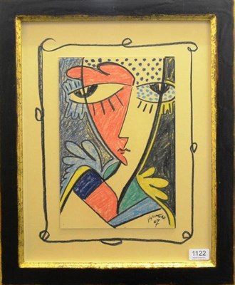 Lot 1122 - Silvio Vigliaturo (b.1949) Italian Head and shoulders portrait of a lady Signed and dated...