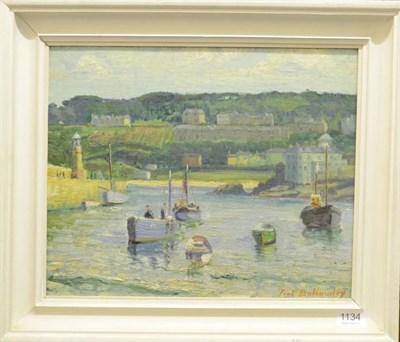 Lot 1134 - Fred Bottomley (1883-1960) 'The Harbour' - St Ives  Signed, oil on canvas laid on board, 32cm...