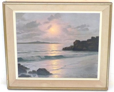 Lot 1139 - Roger de la Corbière (1893-1974) French 'Whispering Waves' Signed, oil on canvas, 45cm by 54cm