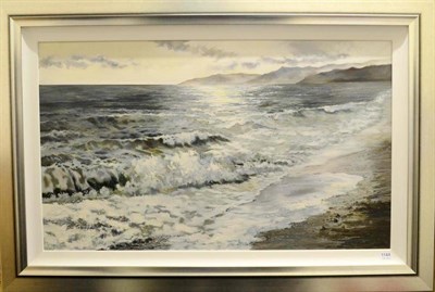 Lot 1144 - Jose Ferrandiz (Contemporary) Seascape Signed, oil on canvas, 59cm by 99cm