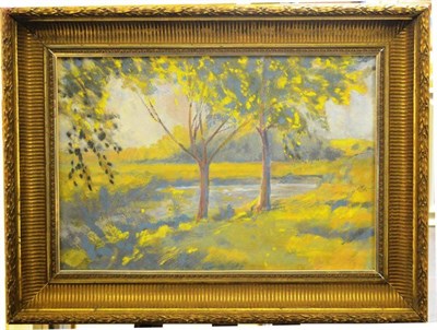 Lot 1177 - Frank Griffiths (1889-1979) Summer landscape Initialled, oil on board, together with a further...