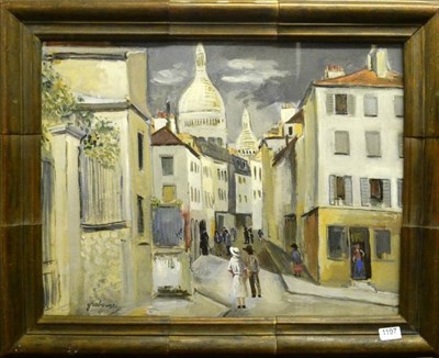 Lot 1197 - Stanislaw Grabowski (1901-1957) Polish 'Montmartre Paris' Signed, mixed media, 47cm by 62cm...