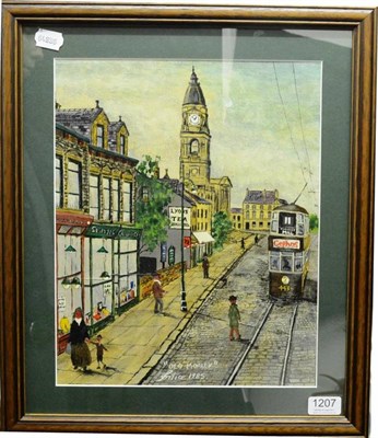 Lot 1207 - Allen Tortice (b.1948) 'Old Morley' Signed and dated 1985, oil on board, 36.5cm by 30cm  Born...