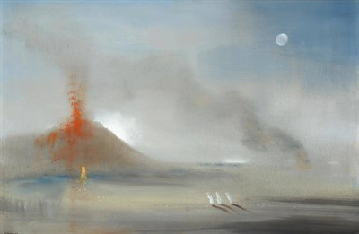 Lot 1223 - Jonathan Armigel Wade (b.1960) 'The Furnace' Signed, inscribed verso, oil on board, 60cm by 90cm