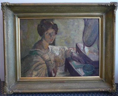 Lot 1234 - Marjorie Brooks (1904-1980) 'Portrait of the Artist's Sister' Signed and inscribed verso, oil...