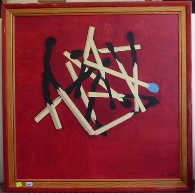 Lot 1265 - Freddy Collin (Contemporary) Abstract  Signed and dated (19)86, oil on canvas, 76cm by 76cm