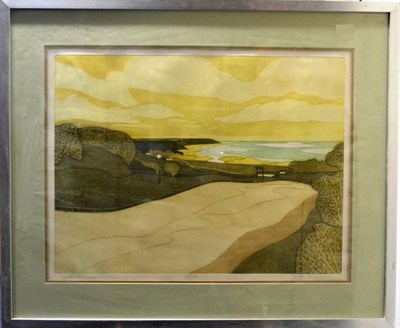 Lot 2004 - John Brunsdon ARA, RE (b.1933) 'Gower Seascape' Signed, inscribed with tile and numbered...