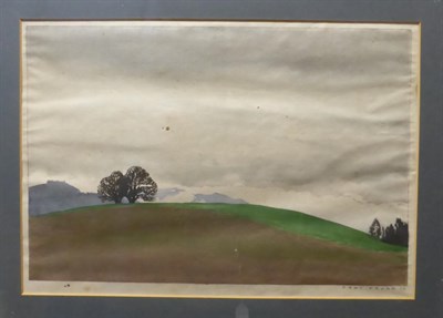 Lot 2006 - Hans Frank (1884-1948) Austrian Landscape with trees Signed and dated (19)22, woodcut print in...