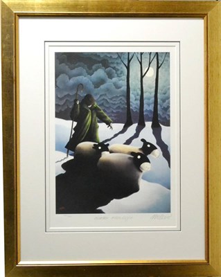 Lot 2033 - After Mackenzie Thorpe (b.1956) 'Winter Moonlight' Signed, inscribed with title and numbered...