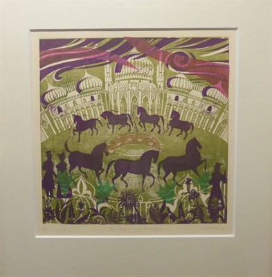 Lot 2044 - Sarah Young (Contemporary) 'The Riding House Grounds, Brighton' Signed, inscribed with title...