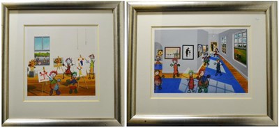 Lot 2050 - After John D. Wilson (Contemporary) 'Master Class' 'Once Upon a Time' Each signed and numbered...