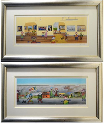 Lot 2051 - After John D. Wilson (Contemporary) 'Art for All' 'Off the Wall' Each signed and numbered...