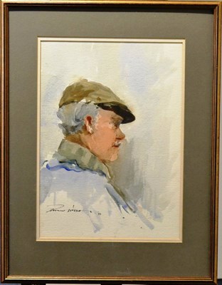 Lot 2082 - Edward Wesson RI, RBA, RSMA (1910-1983) Self portrait Signed and dated (19)83, inscribed on...