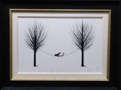 Lot 2096 - Doug Hyde (b.1972) 'Do Not Disturb' Signed and inscribed with title, signed verso, mixed media,...