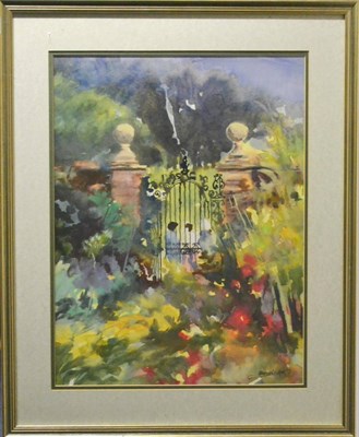 Lot 2103 - Tony Brummell Smith (b.1949)  'Ornamental Gate, Norton Conyers' Signed, inscribed verso,...