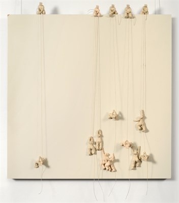 Lot 2184 - Daisy Boman (Contemporary) 'Hold On' Number 79/95, resin wall sculpture, 87cm by 87cm  Sold...