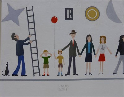 Lot 2185 - Robert Hardy (b.1952) 'Family of 'R', Outside the Station' Signed and dated 2011, inscribed...