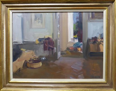 Lot 2198 - Antony Bream (Contemporary) 'Studio Interior' Signed and dated (19)94, oil on canvas, 44cm by 60cm