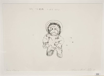 Lot 656 - Tracey Emin (b.1963)  "Space Monkey - We Have Lift Off" Signed artist's proof, 203/300, dated...